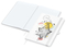 Notizbuch Match-Book Naturpapier-Hardcover individuell bedruckt, DIN A4, Papierfarbe/Lineatur Hochweiß/Winkelkaro, Einband-Papierfarbe Weiß