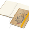 Notizbuch Match-Book Naturpapier-Hardcover individuell bedruckt, DIN A5, Papierfarbe/Lineatur Cremefarben/Punktraster, Einband-Papierfarbe Braun