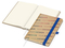 Notizbuch Match-Book Naturpapier-Hardcover individuell bedruckt, DIN A5, Papierfarbe/Lineatur Cremefarben/Punktraster, Einband-Papierfarbe Braun