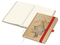 Notizbuch Match-Book Naturpapier-Hardcover individuell bedruckt, DIN A5, Papierfarbe/Lineatur Cremefarben/Punktraster, Einband-Papierfarbe Braun