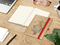 Notizbuch Match-Book Naturpapier-Hardcover individuell bedruckt, DIN A5, Papierfarbe/Lineatur Cremefarben/Punktraster, Einband-Papierfarbe Braun