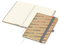 Notizbuch Match-Book Naturpapier-Hardcover individuell bedruckt, DIN A5, Papierfarbe/Lineatur Cremefarben/Punktraster, Einband-Papierfarbe Braun