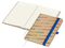 Notizbuch Match-Book Naturpapier-Hardcover individuell bedruckt, DIN A5, Papierfarbe/Lineatur Cremefarben/Winkelkaro, Einband-Papierfarbe Braun