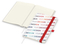 Notizbuch Match-Book Naturpapier-Hardcover individuell bedruckt, DIN A5, Papierfarbe/Lineatur Cremefarben/Winkelkaro, Einband-Papierfarbe Weiß