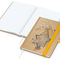 Notizbuch Match-Book Naturpapier-Hardcover individuell bedruckt, DIN A5, Papierfarbe/Lineatur Hochweiß/Punktraster, Einband-Papierfarbe Braun