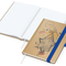 Notizbuch Match-Book Naturpapier-Hardcover individuell bedruckt, DIN A5, Papierfarbe/Lineatur Hochweiß/Punktraster, Einband-Papierfarbe Braun