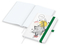 Notizbuch Match-Book Naturpapier-Hardcover individuell bedruckt, DIN A5, Papierfarbe/Lineatur Hochweiß/Punktraster, Einband-Papierfarbe Weiß