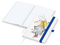 Notizbuch Match-Book Naturpapier-Hardcover individuell bedruckt, DIN A5, Papierfarbe/Lineatur Hochweiß/Punktraster, Einband-Papierfarbe Weiß