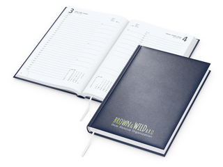 Tageskalender Advance Mo.–So. je 1 Seite Kunstleder-Hardcover, Siebdruck-Digital inkl.