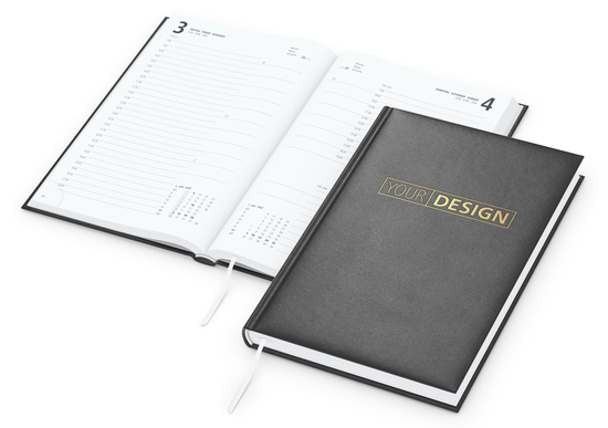 Tageskalender Advance Mo.–So. je 1 Seite Kunstleder-Hardcover, Goldprägung inkl.
