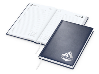 Tageskalender Advance Mo.–So. je 1 Seite Kunstleder-Hardcover, Silberprägung inkl.