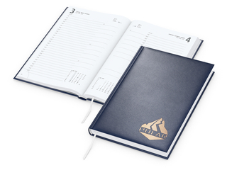 Tageskalender Advance Mo.–So. je 1 Seite Kunstleder-Hardcover, Kupferprägung inkl.