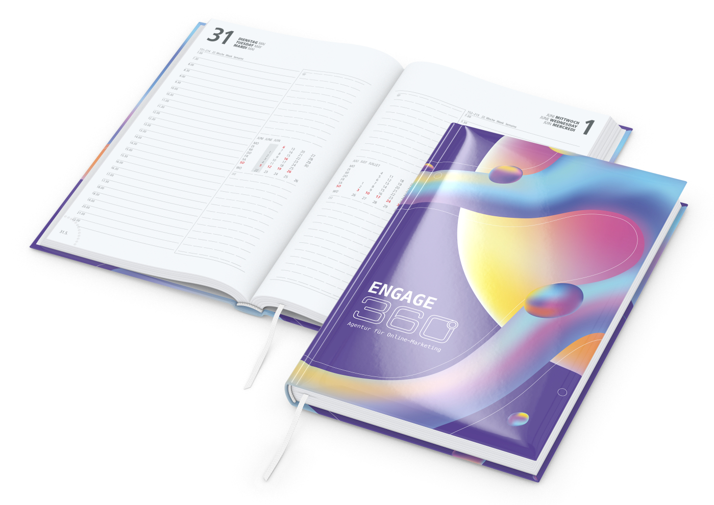 Tageskalender Image Mo.–Fr. je 1 Seite 352 Seiten Papier-Hardcover, Einband-Oberfläche glänzend