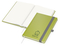 Notizbuch Organic-Book RECYCLING Apfelleder-Hardcover farbig A5, Lineatur Punktraster, Material-Infoblatt nein, Blindprägung inkl.