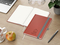 Notizbuch Organic-Book RECYCLING Apfelleder-Hardcover farbig A5, Lineatur Punktraster, Material-Infoblatt nein, Blindprägung inkl.