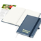 Notizbuch Organic-Book RECYCLING Apfelleder-Hardcover farbig A5, Lineatur Punktraster, Material-Infoblatt ja, Siebdruck-Digital inkl.