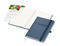 Notizbuch Organic-Book RECYCLING Apfelleder-Hardcover farbig A5, Lineatur Punktraster, Material-Infoblatt ja, Blindprägung inkl.