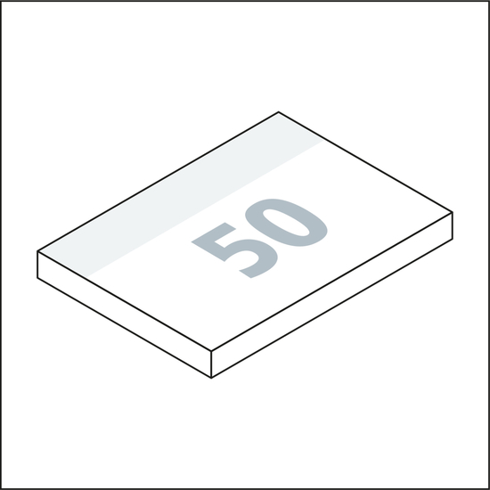 Haftnotizblock Basic EXPRESS 50 Haftzettel