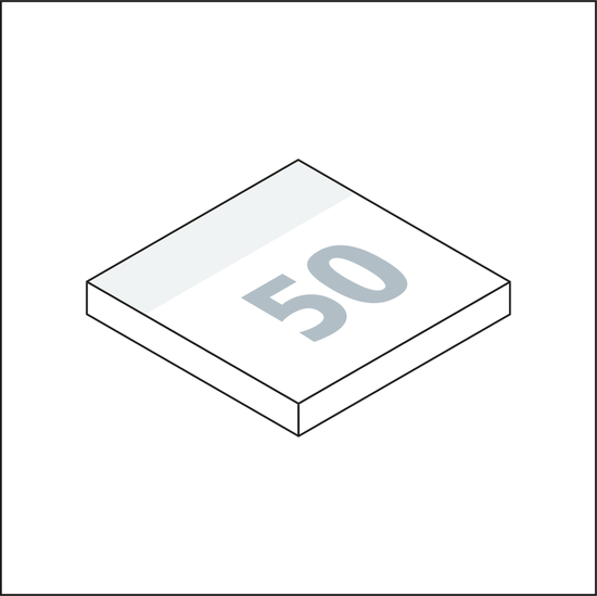 Haftnotizblock Basic RECYCLING 50 Haftzettel, 72 × 72 mm