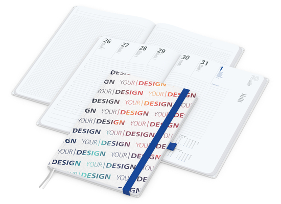 Wochenplaner Match-Hybrid White A4 Natura Bestseller