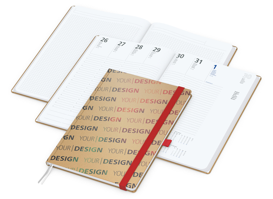 Wochenplaner Match-Hybrid White A4 Natura Bestseller