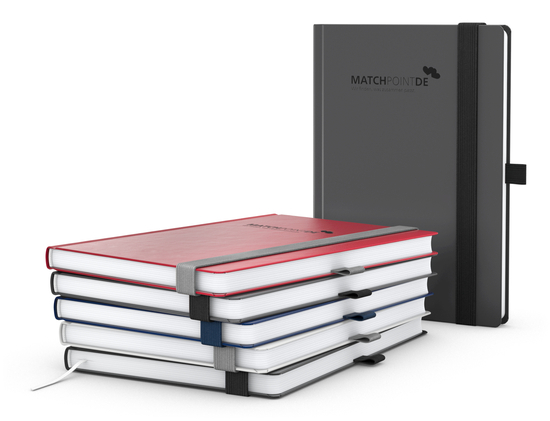Notizbuch Vision-Book Kunstleder-Hardcover matt-farbig, DIN A5, Papierfarbe/Lineatur Hochweiß/Punktraster, Goldprägung inkl.