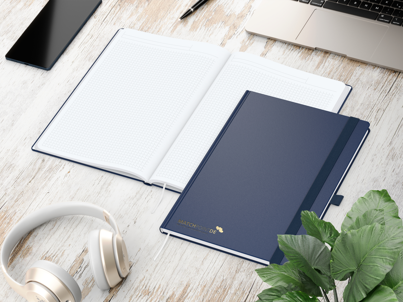 Notizbuch Vision-Book White A4 Bestseller inkl. Prägung