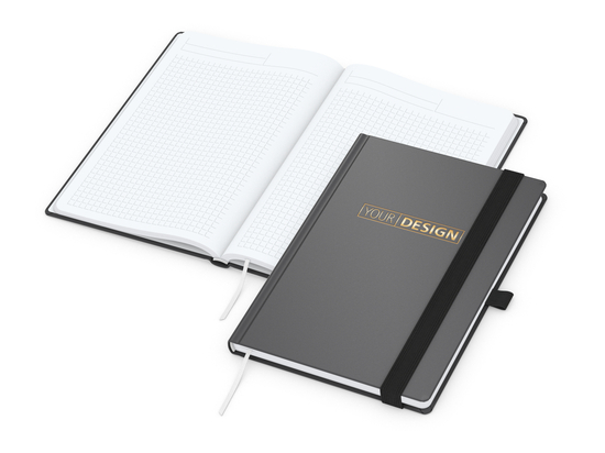 Notizbuch Vision-Book White A5 Bestseller inkl. Prägung