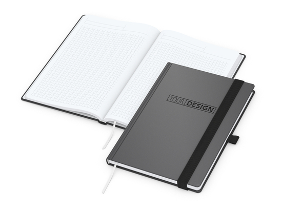 Notizbuch Vision-Book White A5 Bestseller inkl. Prägung