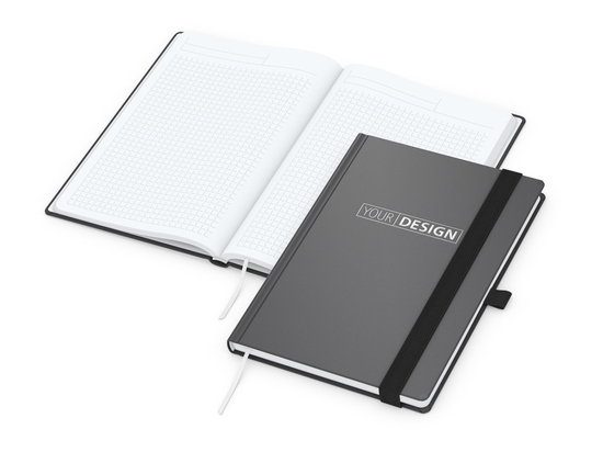 Notizbuch Vision-Book White A5 Bestseller inkl. Prägung