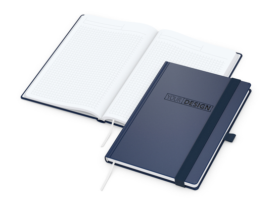 Notizbuch Vision-Book White A5 Bestseller inkl. Prägung