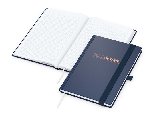 Notizbuch Vision-Book White A5 Bestseller inkl. Prägung