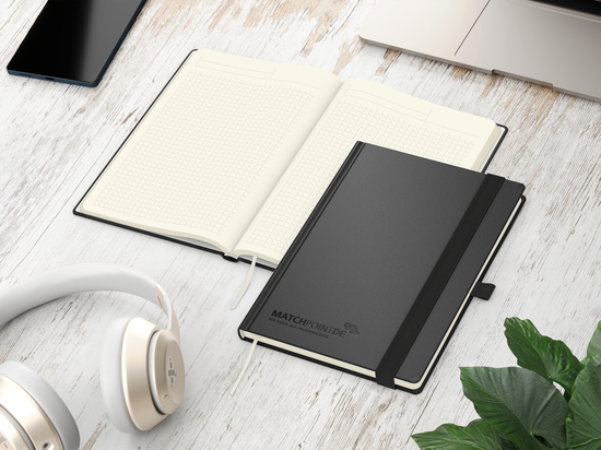 Notizbuch Vision-Book Creme A5 Bestseller inkl. Prägung