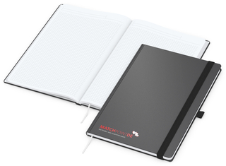 Notizbuch Vision-Book EXPRESS Kunstleder-Hardcover matt-farbig, DIN A4, Papierfarbe/Lineatur Hochweiß/Winkelkaro