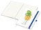 Notizbuch Match-Book RECYCLING Hardcover individuell bedruckt, DIN A4, Lineatur Punktraster, Einband-Material recyceltes Papier matt