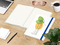Notizbuch Match-Book RECYCLING Hardcover individuell bedruckt, DIN A4, Lineatur Punktraster, Einband-Material recyceltes Papier matt
