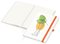 Notizbuch Match-Book RECYCLING Hardcover individuell bedruckt, DIN A4, Lineatur Punktraster, Einband-Material recyceltes Papier matt