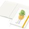 Notizbuch Match-Book RECYCLING Hardcover individuell bedruckt, DIN A4, Lineatur Winkelkaro, Einband-Material recyceltes Papier matt
