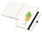 Notizbuch Match-Book RECYCLING Hardcover individuell bedruckt, DIN A5, Lineatur Punktraster, Einband-Material recyceltes Papier matt