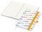 Notizbuch Match-Book RECYCLING Hardcover individuell bedruckt, DIN A5, Lineatur Winkelkaro, Einband-Material recyceltes Naturpapier