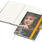 Notizbuch Match-Book RECYCLING Hardcover individuell bedruckt, DIN A5, Lineatur Winkelkaro, Einband-Material recyceltes Naturpapier