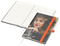 Notizbuch Match-Book RECYCLING Hardcover individuell bedruckt, DIN A5, Lineatur Winkelkaro, Einband-Material recyceltes Naturpapier