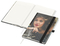 Notizbuch Match-Book RECYCLING Hardcover individuell bedruckt, DIN A5, Lineatur Winkelkaro, Einband-Material recyceltes Naturpapier