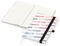 Notizbuch Match-Book RECYCLING Hardcover individuell bedruckt, DIN A5, Lineatur Winkelkaro, Einband-Material recyceltes Naturpapier