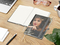 Notizbuch Match-Book RECYCLING Hardcover individuell bedruckt, DIN A5, Lineatur Winkelkaro, Einband-Material recyceltes Naturpapier