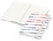 Notizbuch Match-Book RECYCLING Hardcover individuell bedruckt, DIN A5, Lineatur Winkelkaro, Einband-Material recyceltes Naturpapier