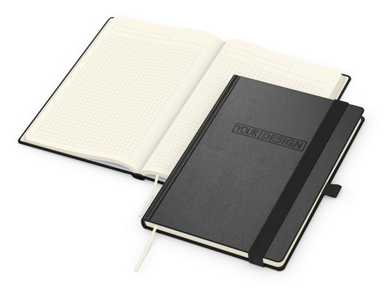 Notizbuch Mind-Book Kunstleder-Hardcover genarbt-farbig, DIN A5
