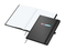 Notizbuch Hardcover Black-Book Ausstattung schwarz, DIN A4, Lineatur Punktraster, Siebdruck-Digital inkl.