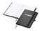 Notizbuch Hardcover Black-Book Ausstattung schwarz, DIN A5, Lineatur Punktraster, Siebdruck-Digital inkl.