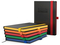 Notizbuch Hardcover Color-Book Ausstattung farbig, DIN A4, Lineatur Punktraster, Blindprägung inkl.
